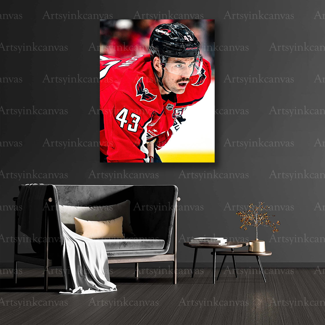 Tom Wilson collector hockey canvas art