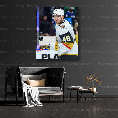 Tomas Hertl collector hockey canvas art