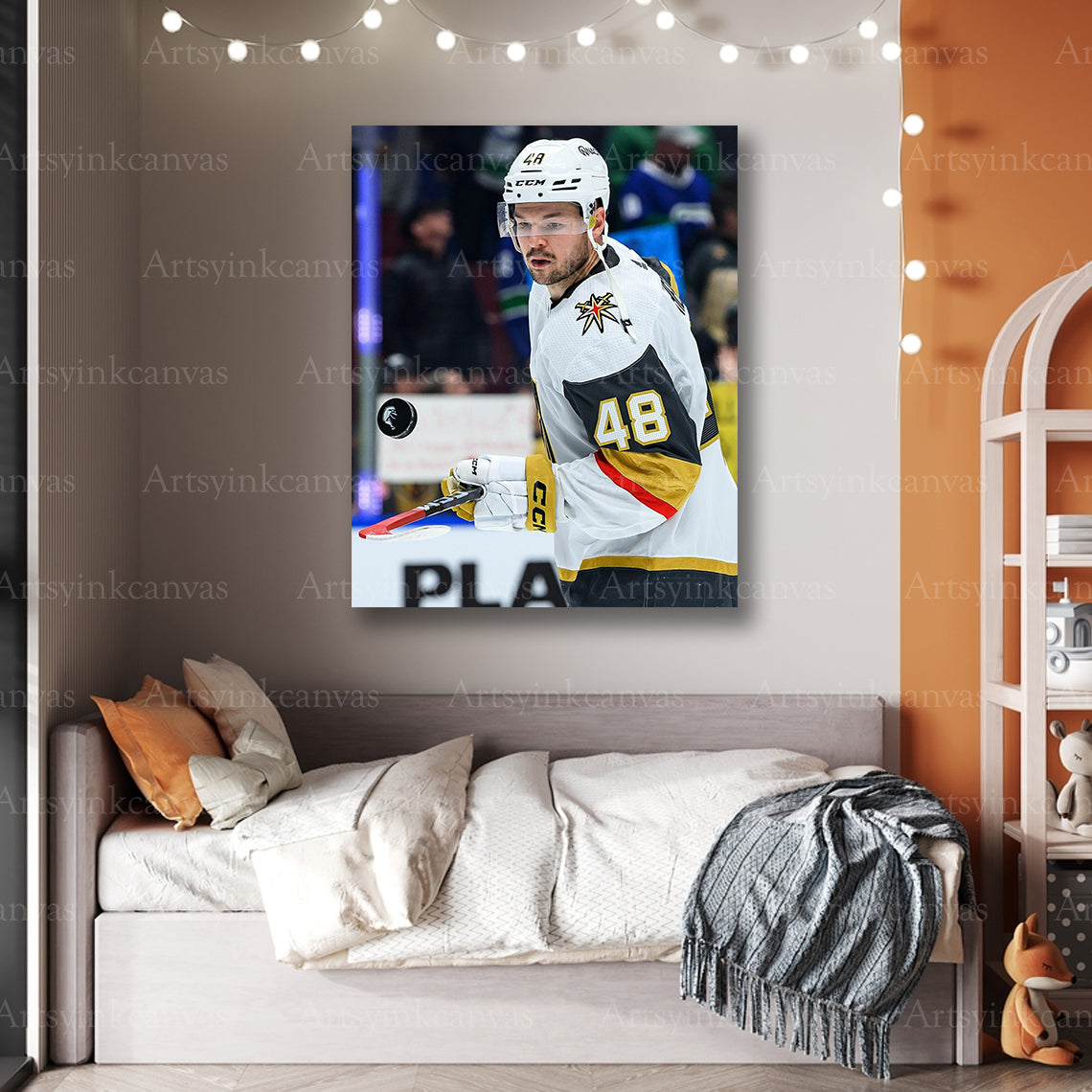 Premium Tomas Hertl Vegas debut canvas print