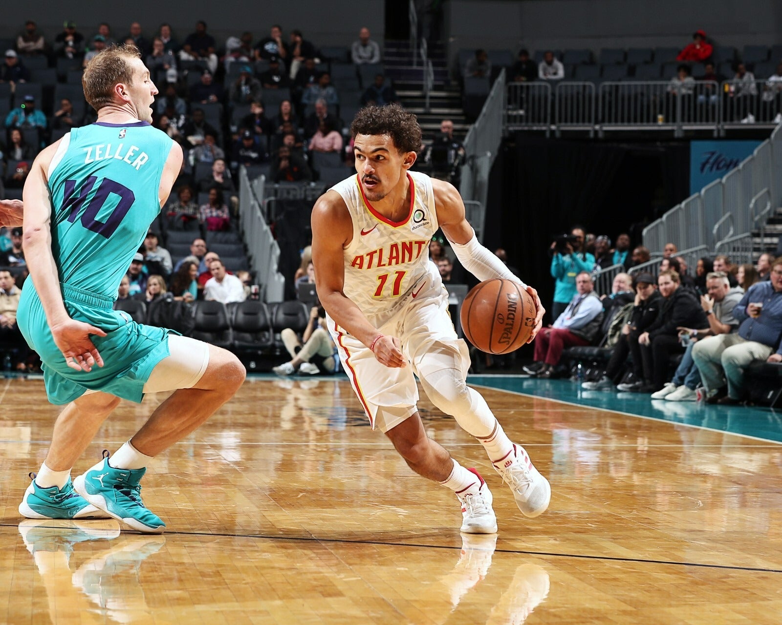 Trae Young NBA action canvas print