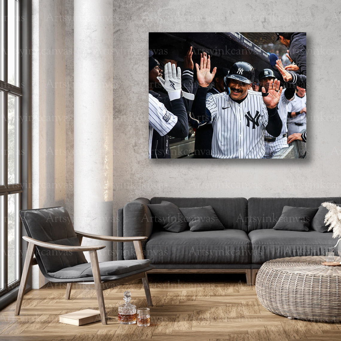 Trent Grisham baseball celebration wall decor