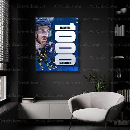 Tyler Myers Vancouver Canucks hockey wall decor