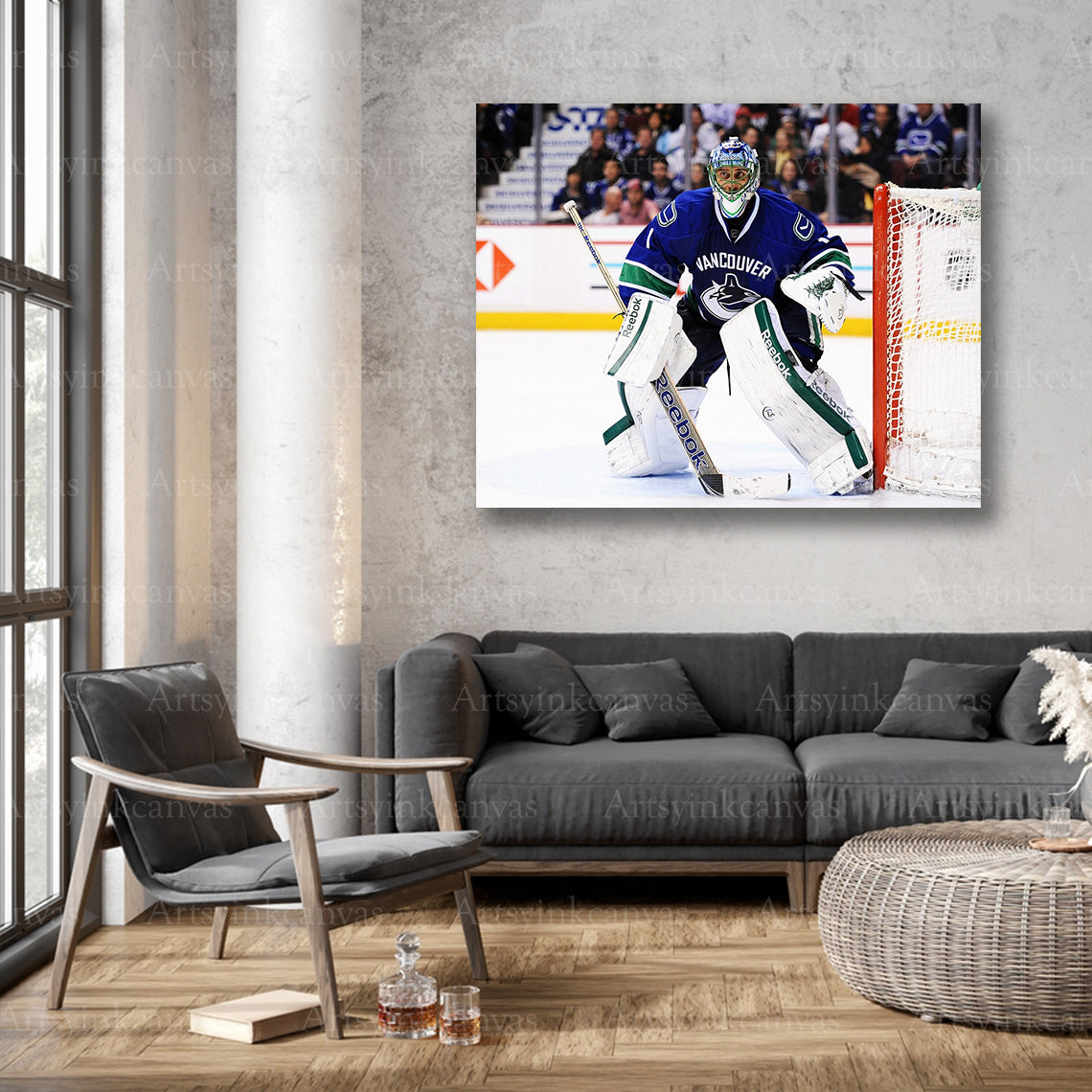 Vancouver Canucks Roberto Luongo goalie wall decor