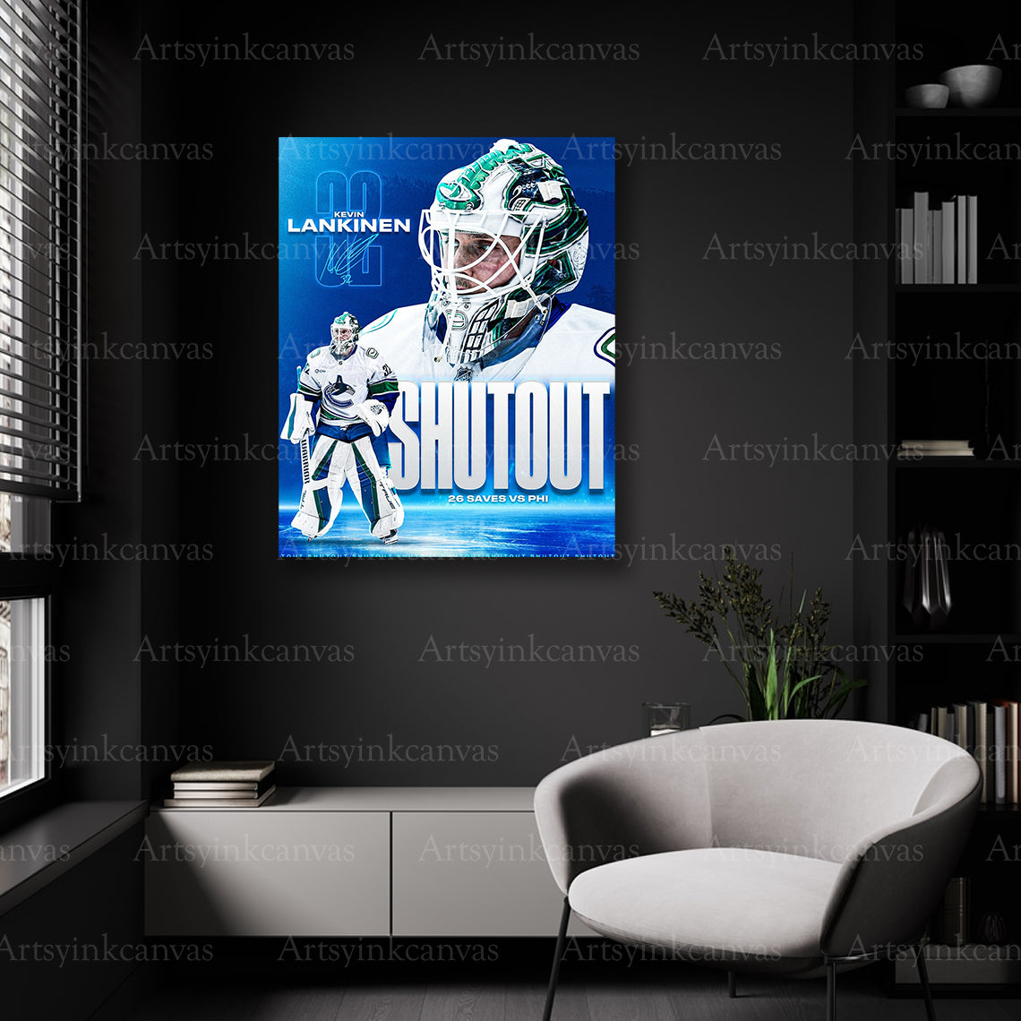 Vancouver Canucks shutout wall decor
