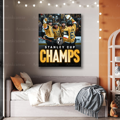 Premium Vegas Golden Knights 2023 championship canvas print