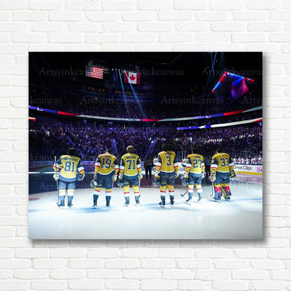 2023 Stanley Cup Finals lineup Vegas Golden Knights canvas print