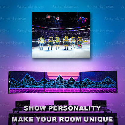 Vegas Golden Knights championship lineup artwork