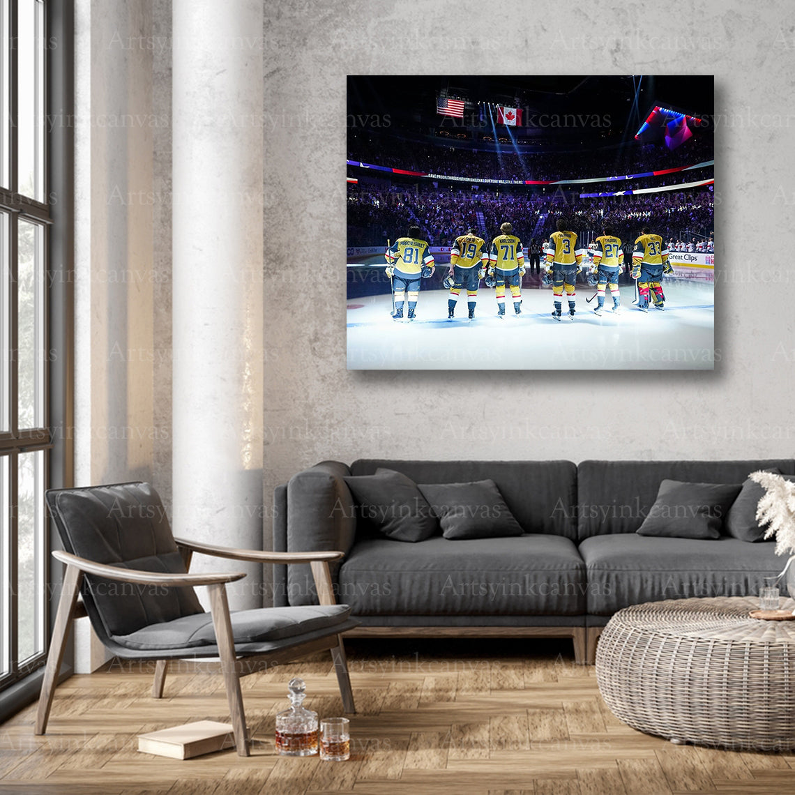 Stanley Cup Finals starting lineup wall decor