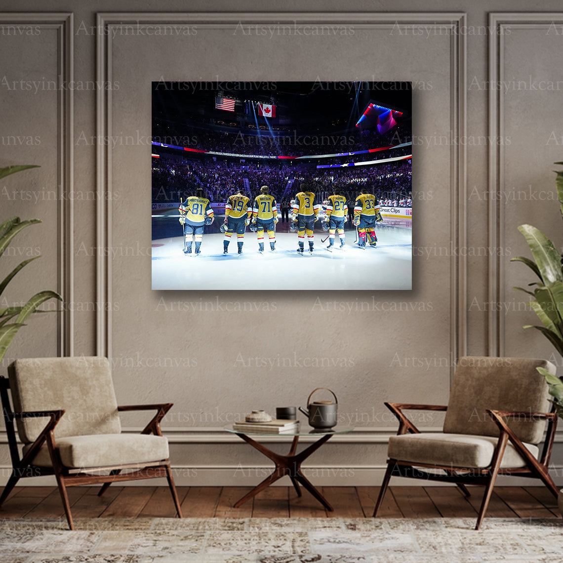 Vegas Golden Knights team collector canvas art