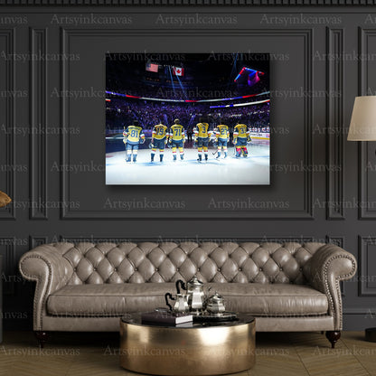 Premium Vegas Golden Knights 2023 lineup canvas print