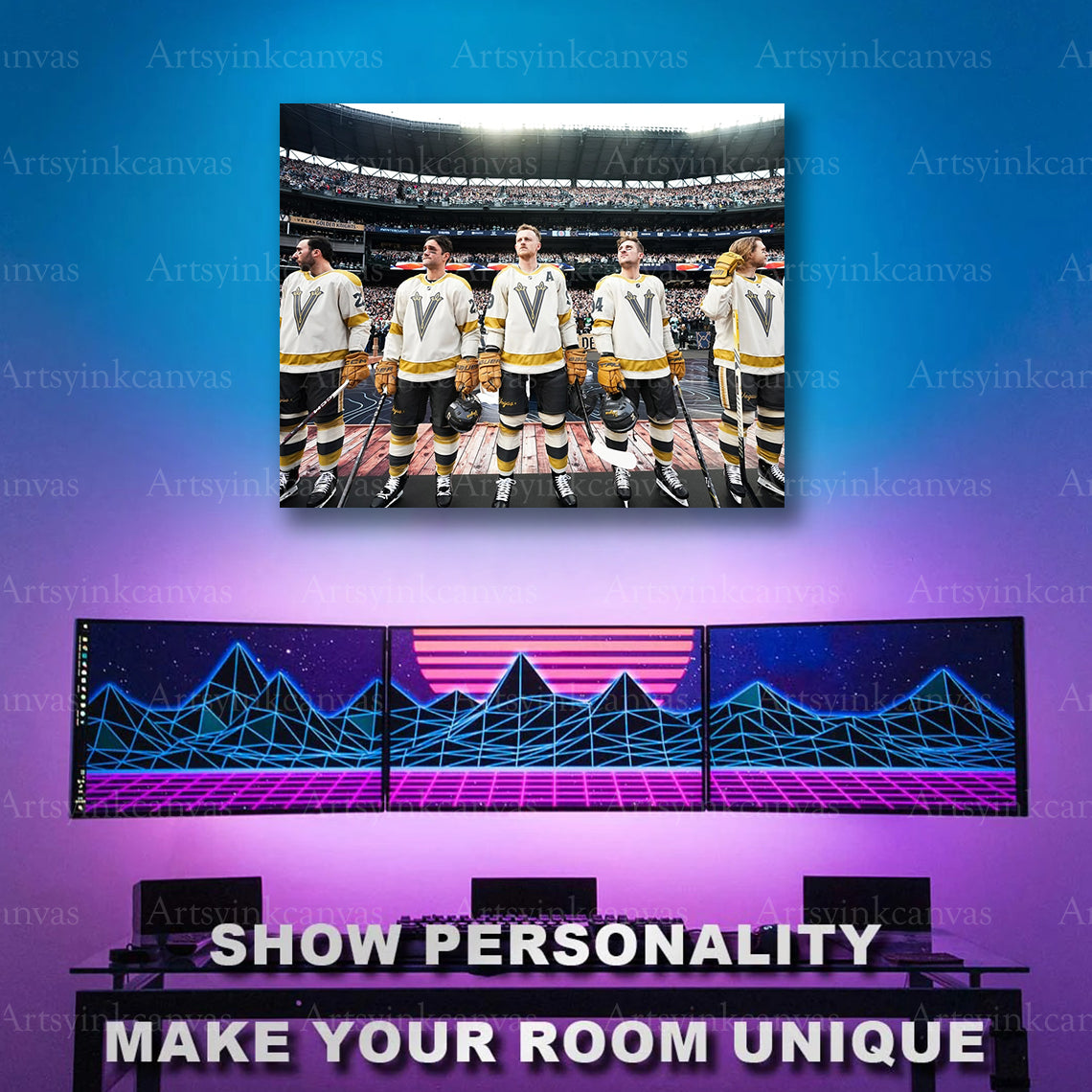 2024 NHL Winter Classic Golden Knights artwork