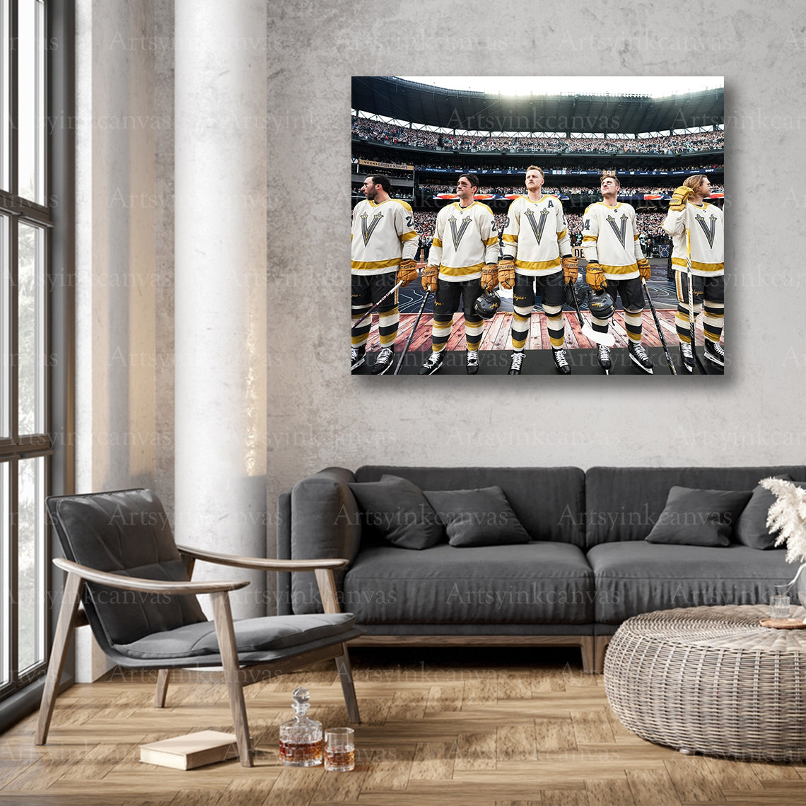 Golden Knights outdoor game wall decor