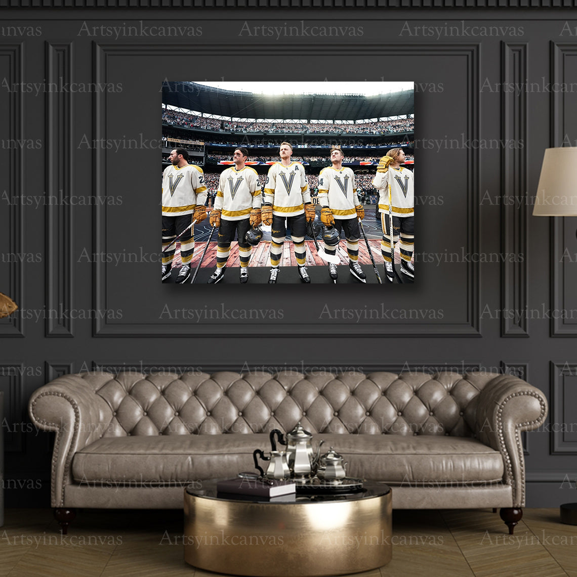 Premium Winter Classic lineup canvas print