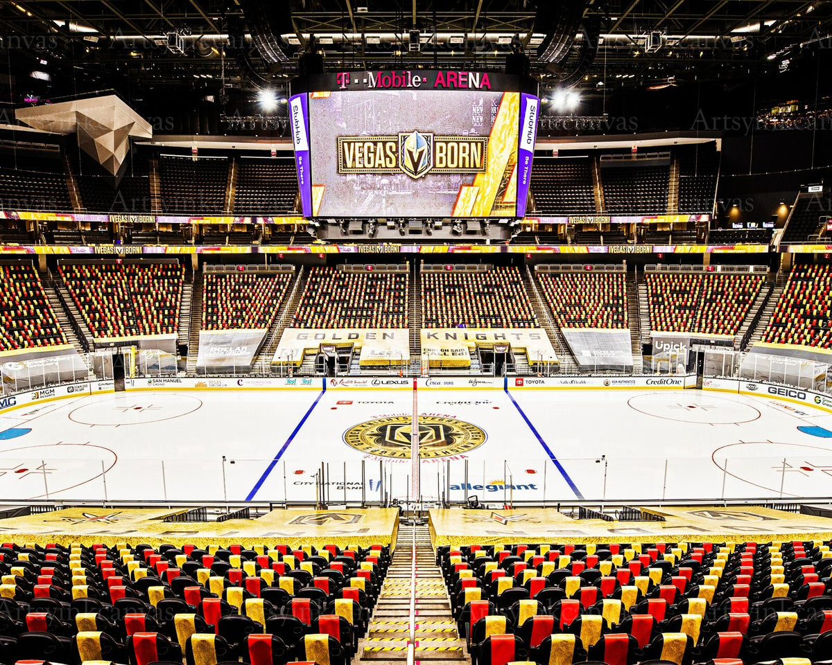 Vegas Golden Knights T-Mobile Arena canvas wall art