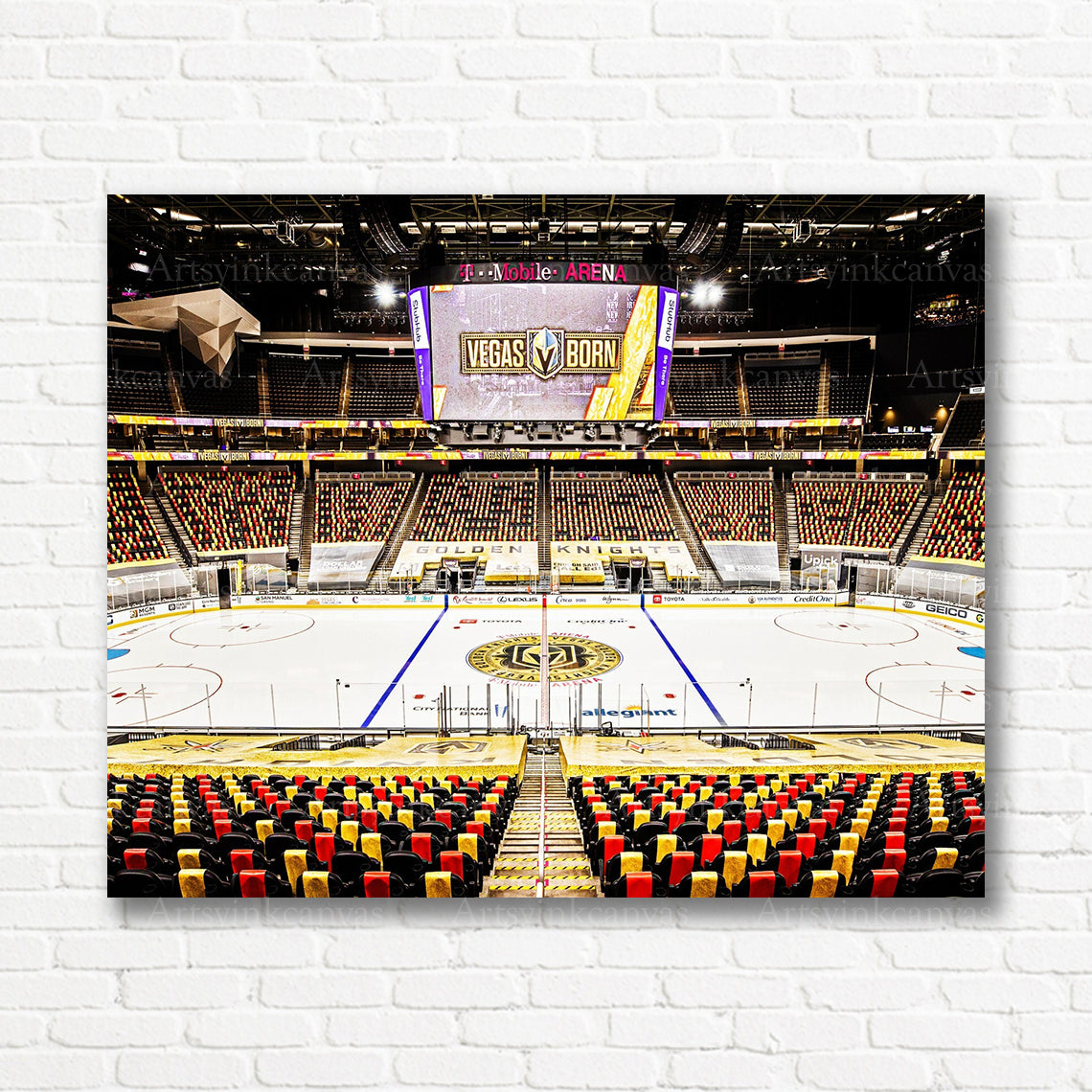 T-Mobile Arena Vegas Golden Knights canvas print
