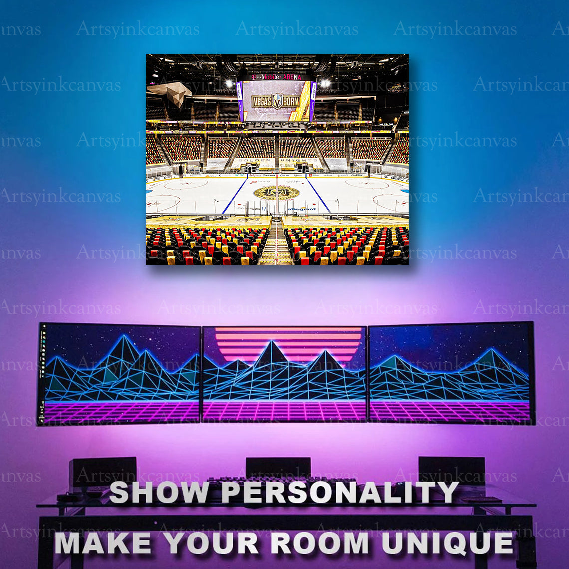 Vegas Golden Knights home arena artwork