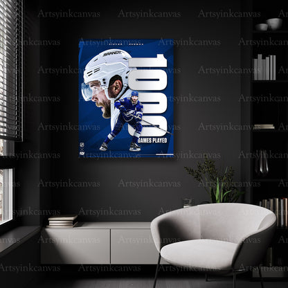 Tampa Bay Lightning Victor Hedman 1000 games wall decor