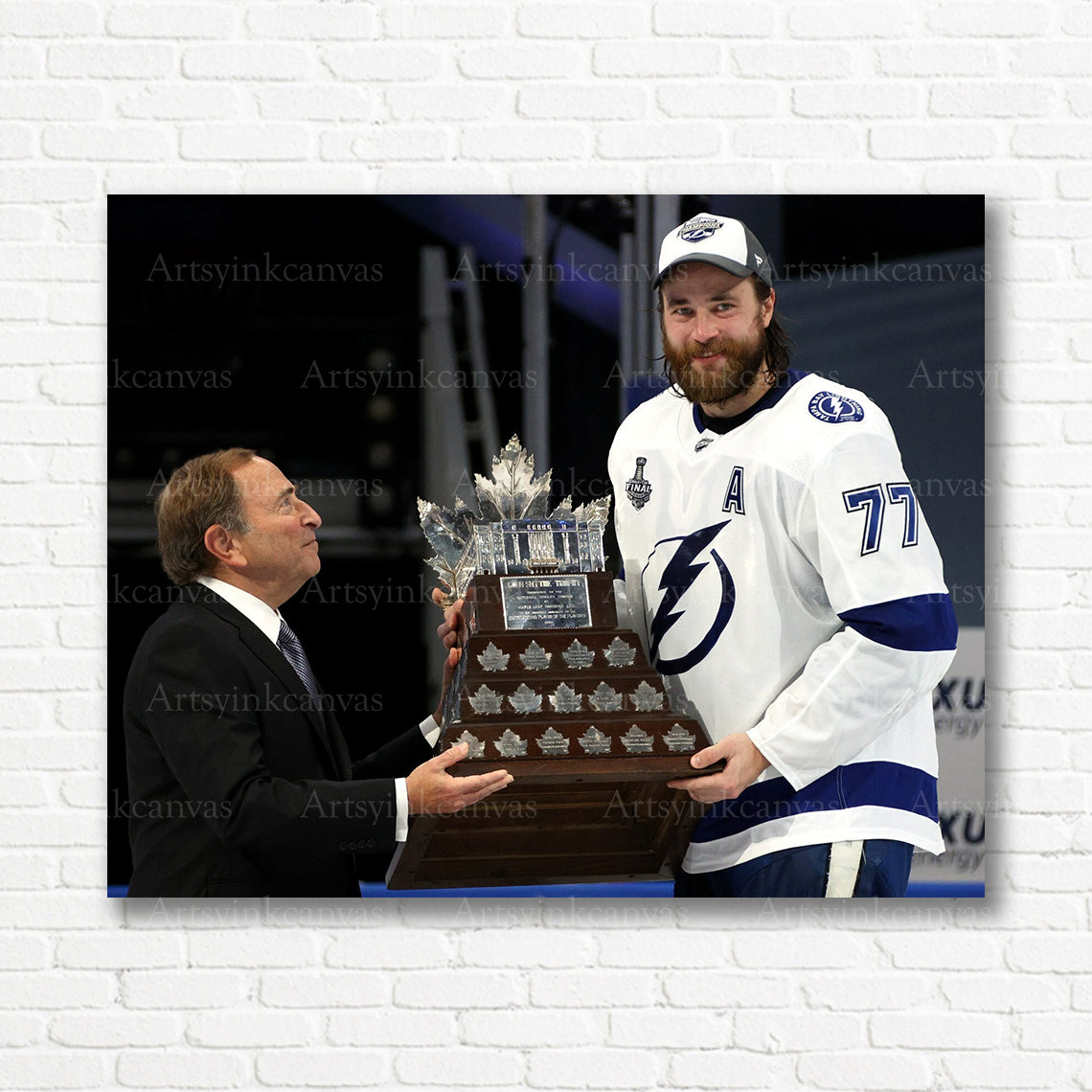 Victor Hedman Conn Smythe Trophy Lightning canvas print