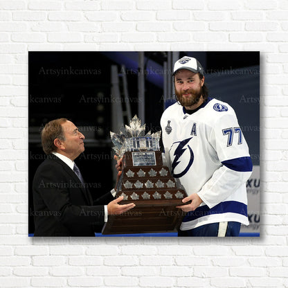 Victor Hedman Conn Smythe Trophy Lightning canvas print
