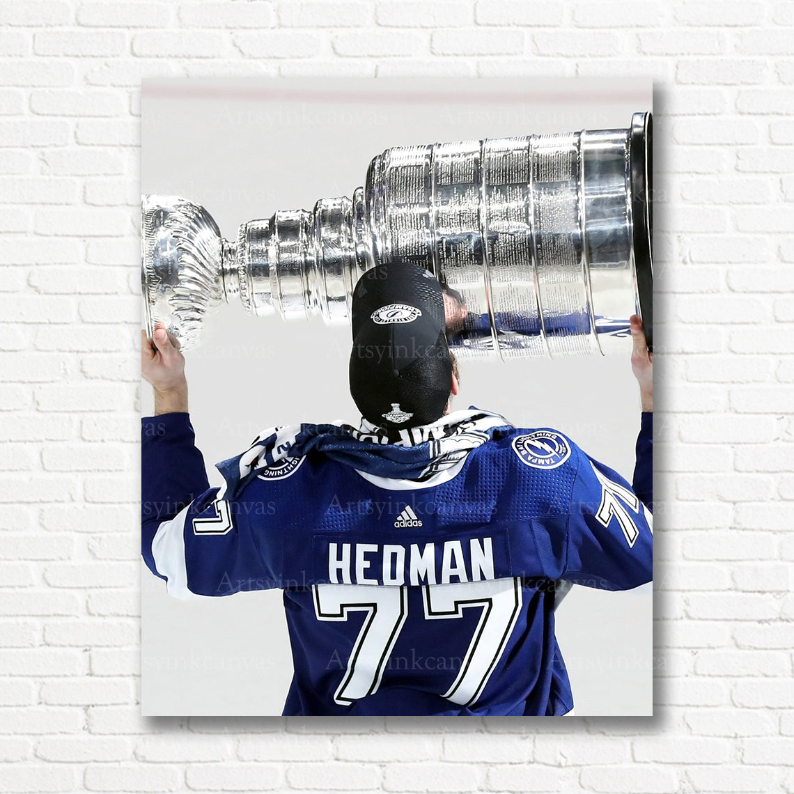 Victor Hedman 2021 Stanley Cup Lightning canvas print