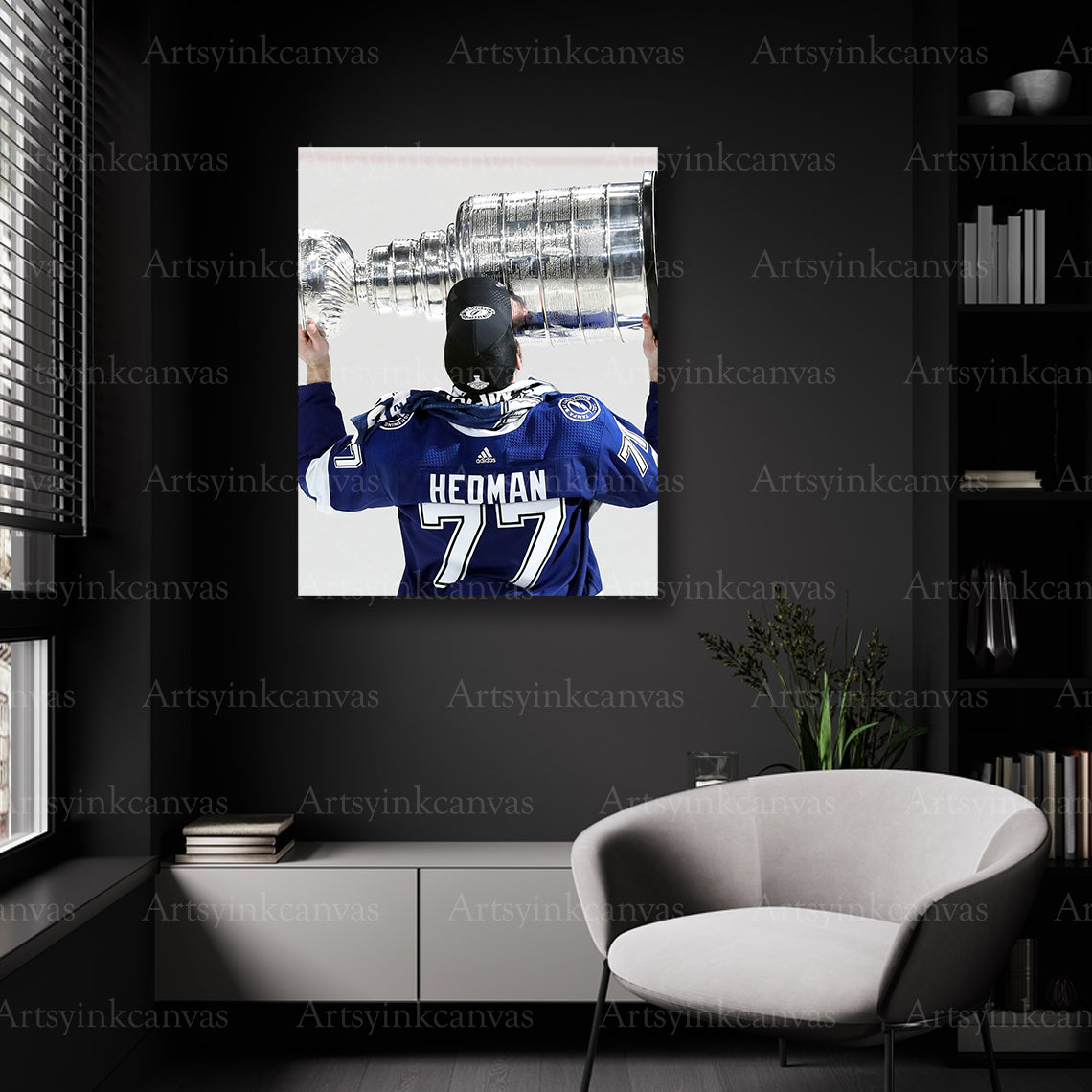 Tampa Bay Lightning Victor Hedman Stanley Cup wall decor