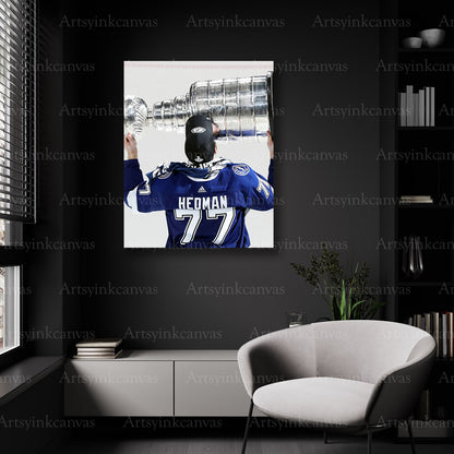 Tampa Bay Lightning Victor Hedman Stanley Cup wall decor