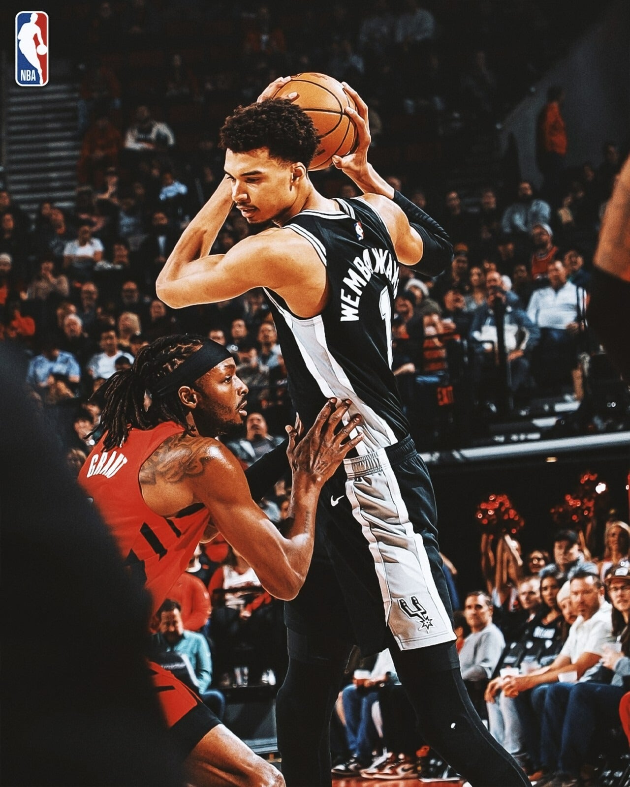 Victor Wembanyama keep away San Antonio Spurs canvas wall art