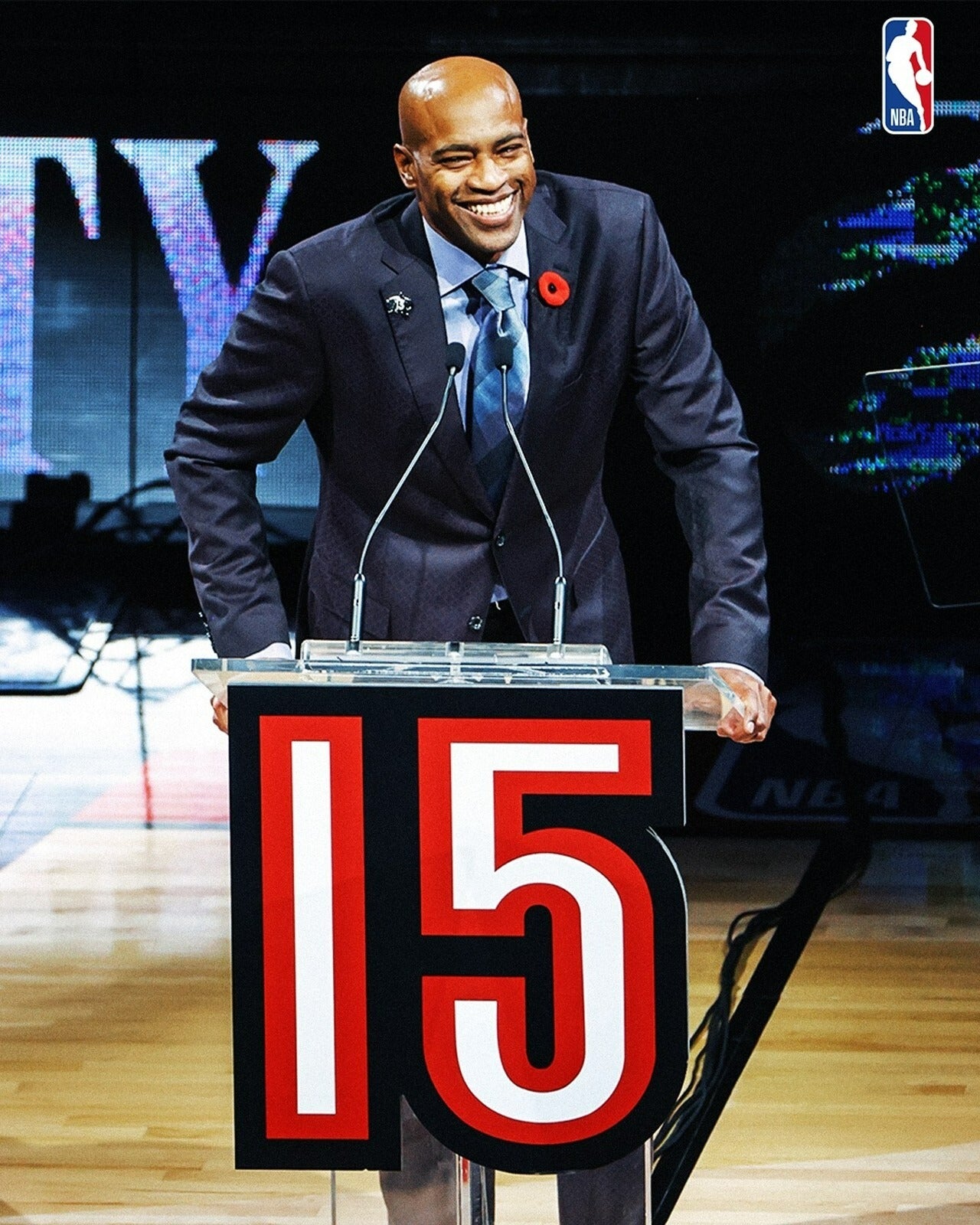 Vince Carter Raptors retirement ceremony canvas print