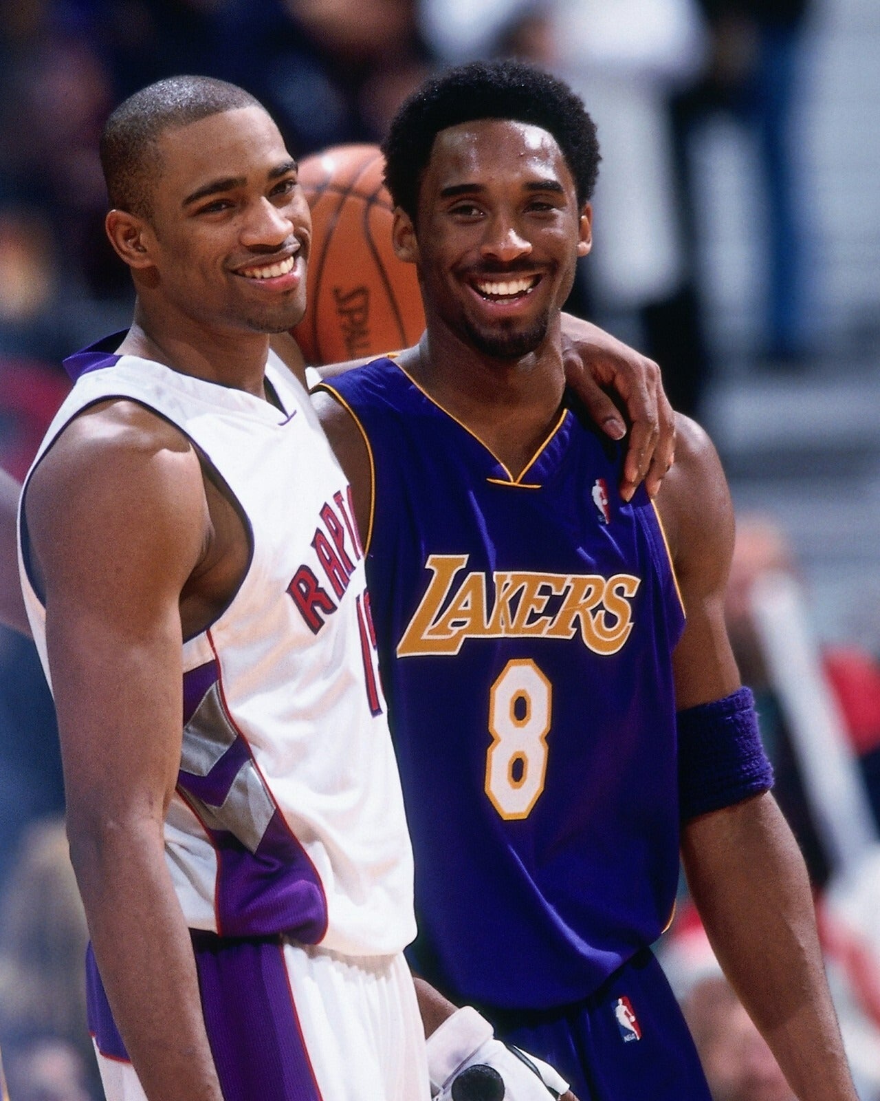 NBA legends Vince Carter Kobe Bryant canvas print