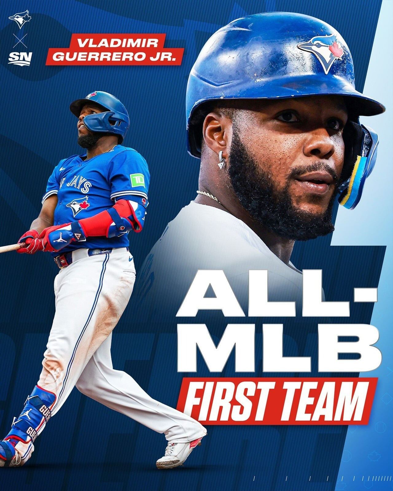 Vlad Guerrero Jr. 2024 All-MLB Selection canvas wall art