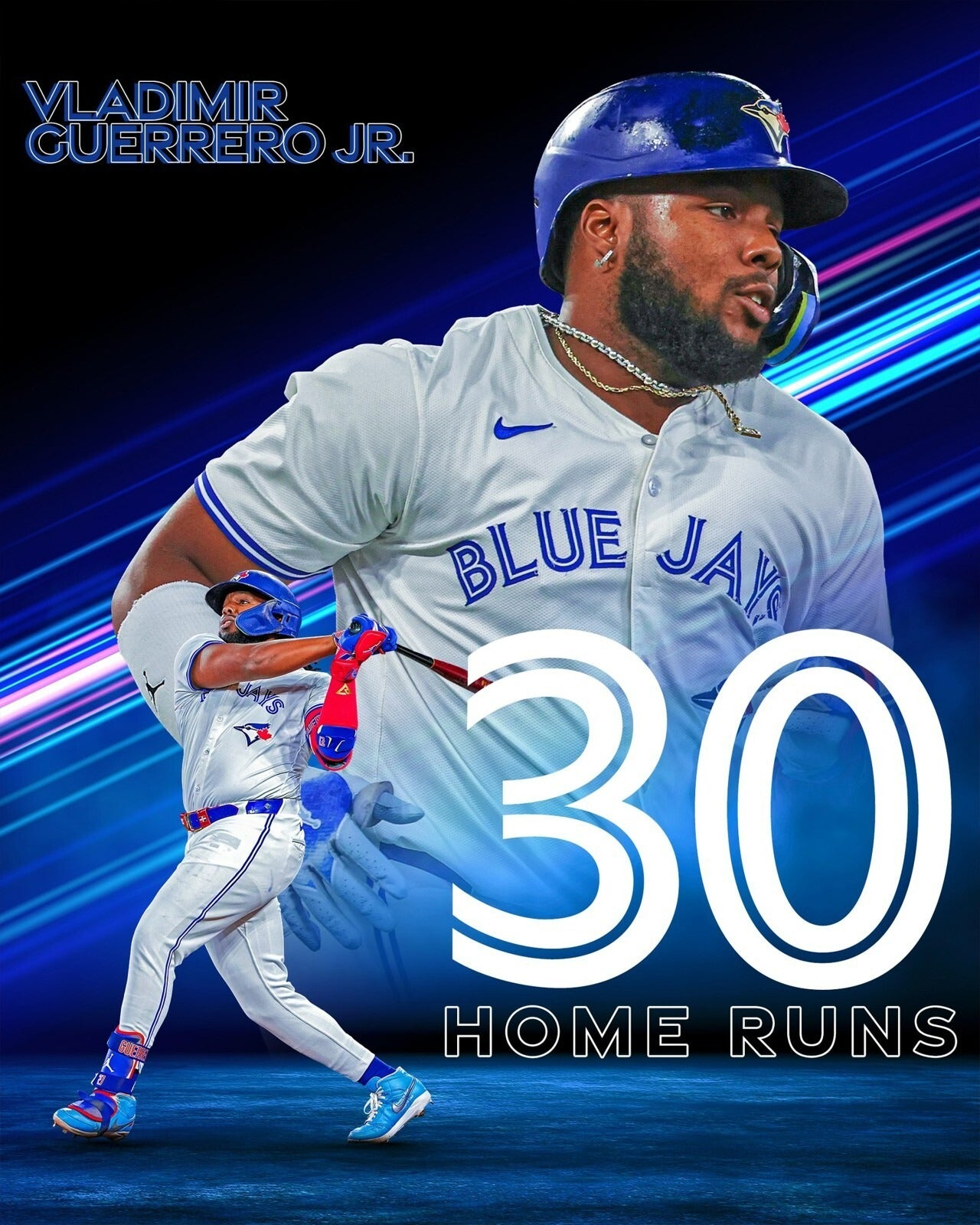 Vlad Guerrero Jr. 30 Home Runs canvas wall art