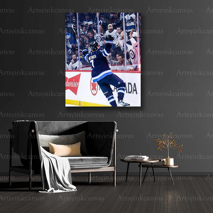 Winnipeg Jets hockey collector canvas art