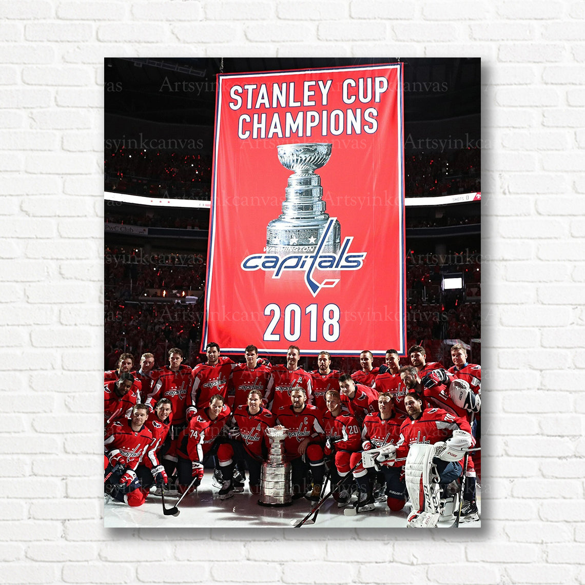 Washington Capitals Stanley Cup championship canvas print