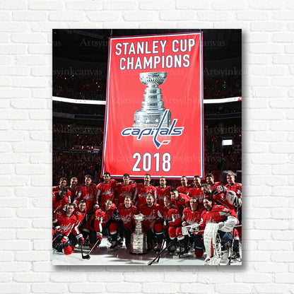 Washington Capitals Stanley Cup championship canvas print