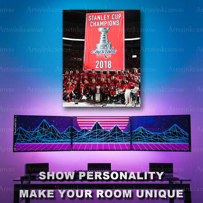 Capitals 2018 championship celebration artwork