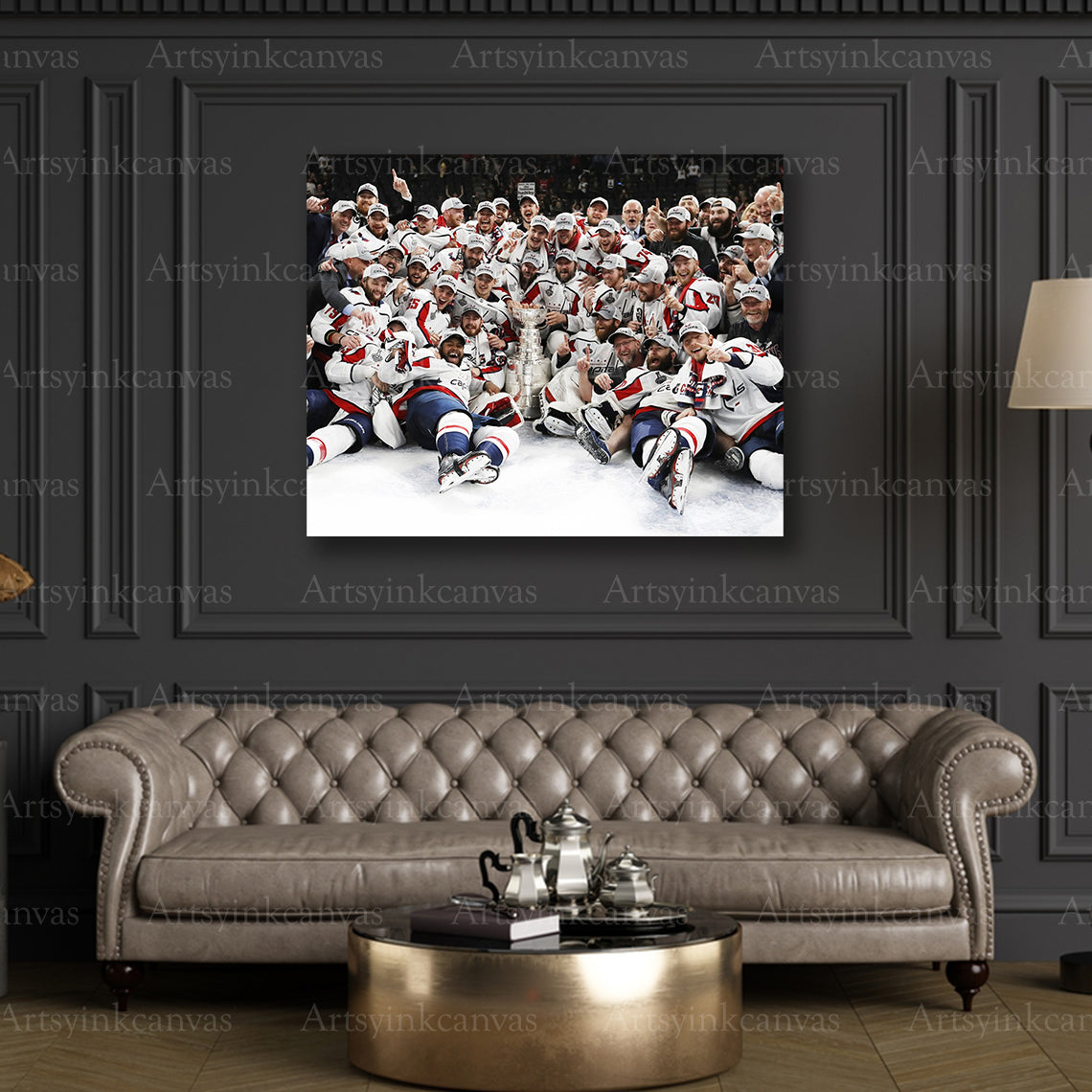 Premium Washington Capitals team canvas print