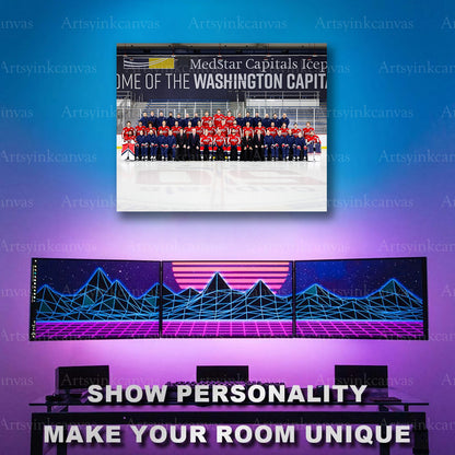 Capitals hockey team artwork