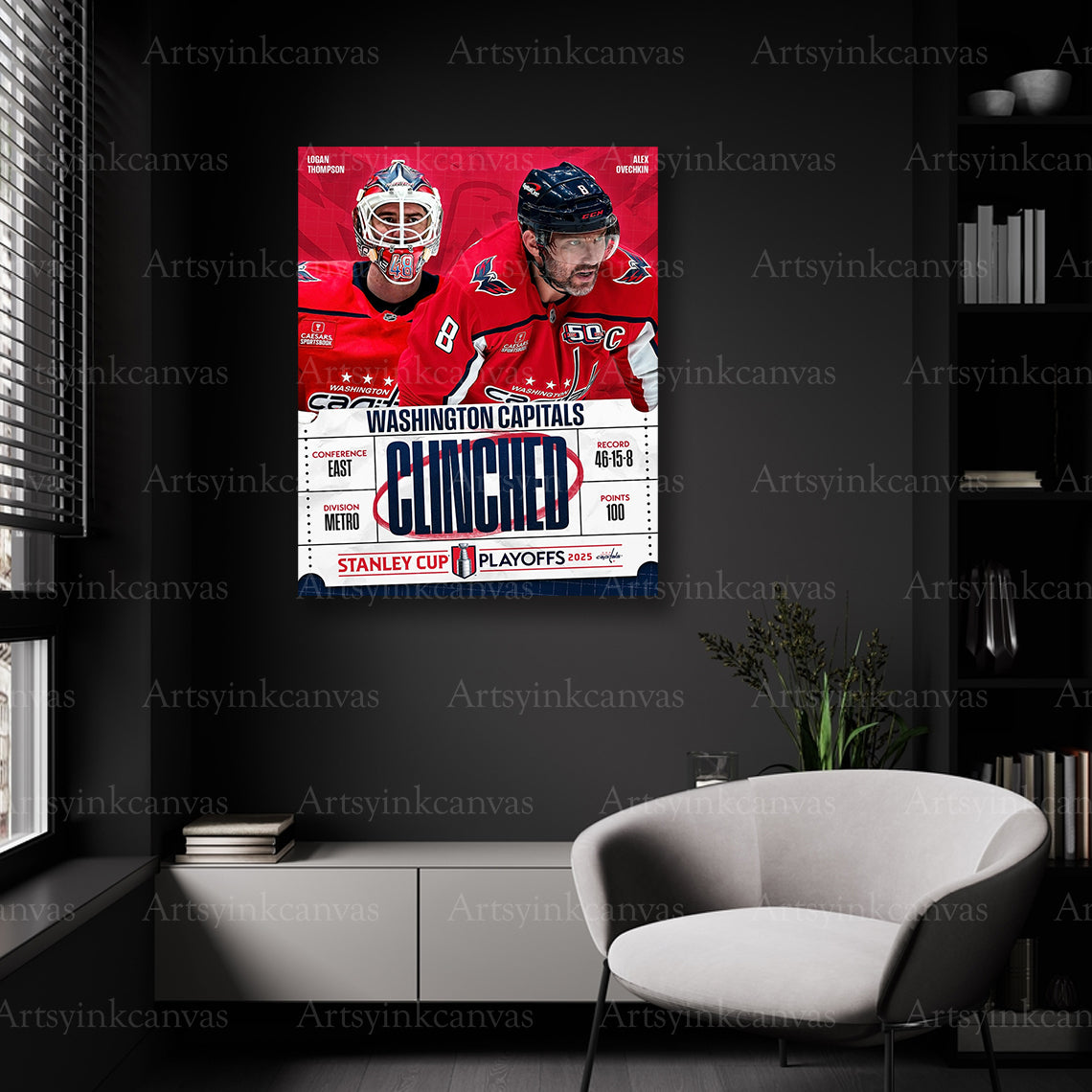 Capitals NHL playoffs celebration wall decor