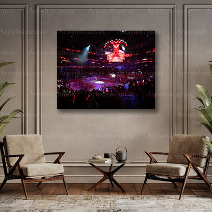 Capitals fans playoff celebration canvas art