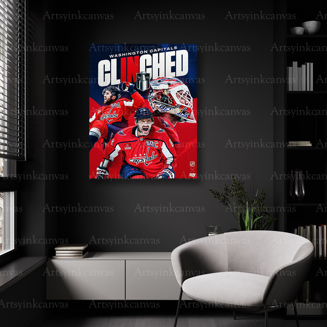 Washington Capitals postseason wall decor