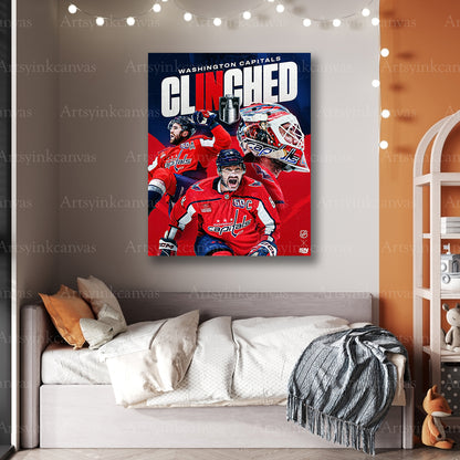 Premium Washington Capitals playoff canvas print