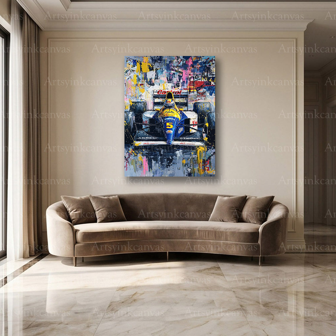 Williams FW16 classic motorsport wall decor