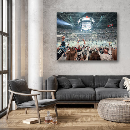 Winnipeg Jets playoff atmosphere wall decor