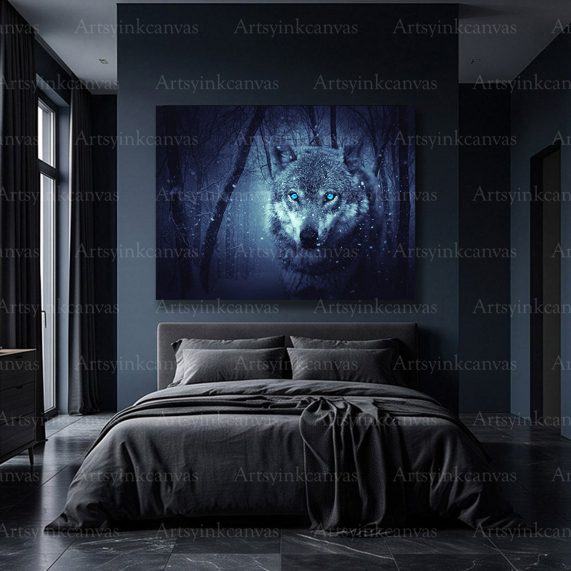 Premium wolf wilderness wall art