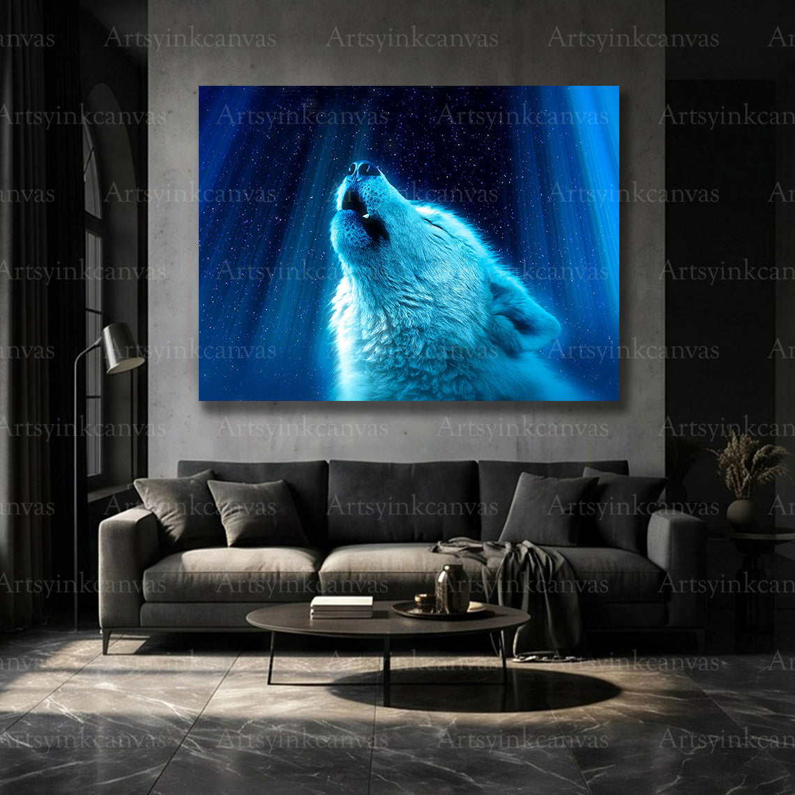 Wild wolf animal wall art