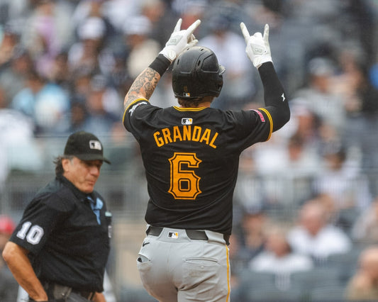Yasmani Grandal gesturing canvas wall art