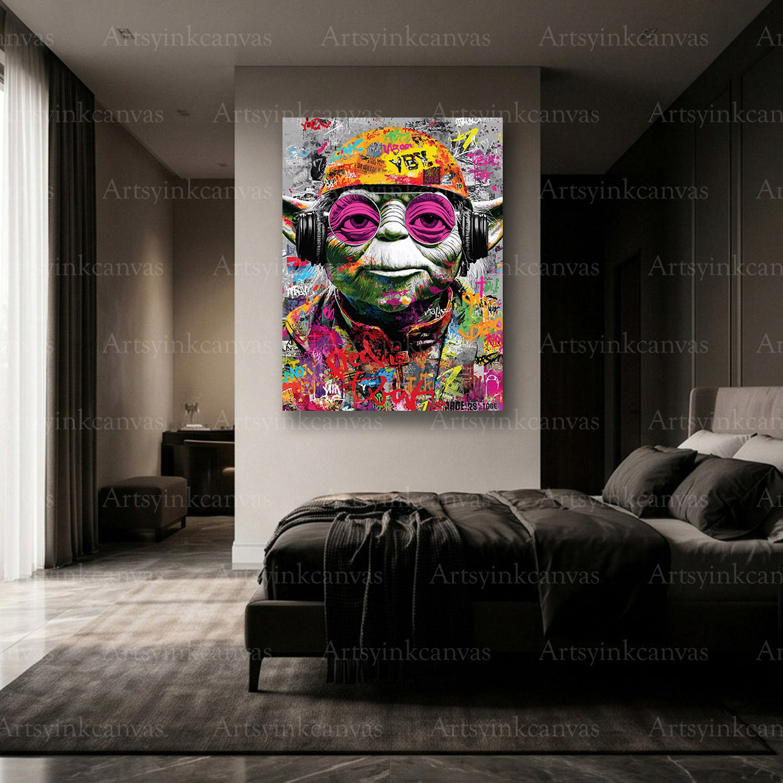 Premium Yoda Star Wars canvas wall decor