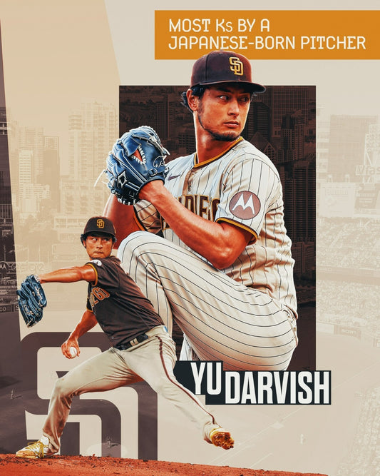 Yu Darvish most strikeouts by a Japanese pitcher canvas wall art