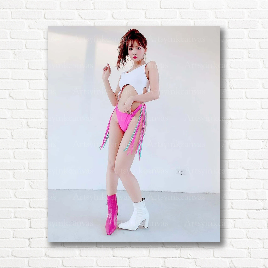 Yua Mikami beachwear fashion canvas artwork