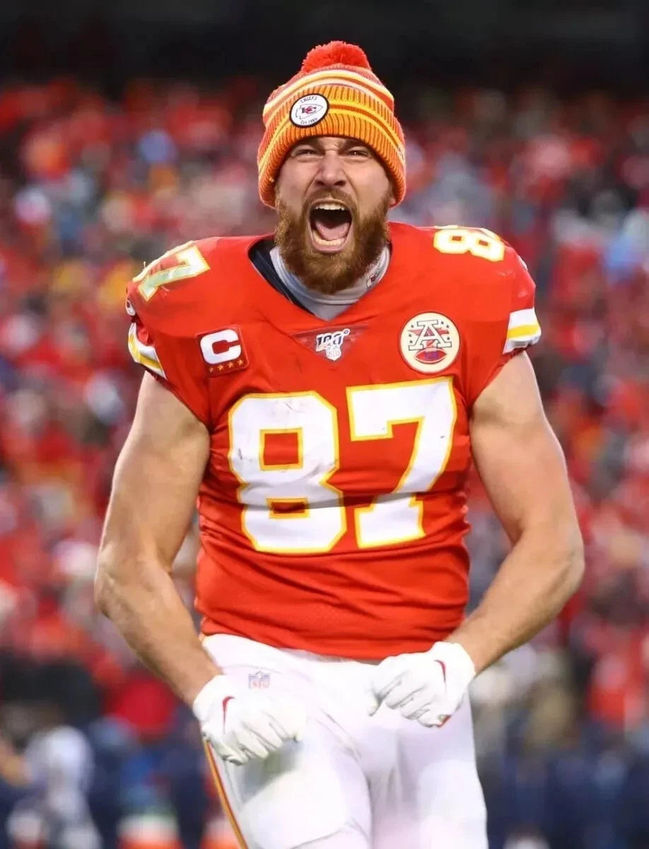 Travis Kelce Kansas City Chiefs Canvas Wall Art – NFL Tight End Superstar Decor